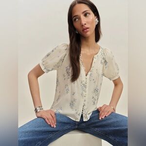 Reformation Calia Top In Truly, brand new without tags, never worn, no flaws.